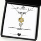 special wife my heart is pounding because the thought of being your husband and the love holiday sunflower pendant necklace for wife