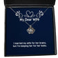 reusable wife crown pendant necklace i married my wife for her brains but im inappropriate gifts for wife birthday gifts spouse girlfriend husband boyfriend significant other