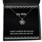 wife for wife i wish i could be the one you kiss every time you see me special wife crown pendant necklace jewelry from husband