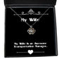 my wife is an awesome transportation manager crown pendant necklace wife jewelry funny gifts for wife funny crown pendant necklace gift funny crown necklace funny pendant necklace funny