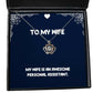 my wife is an awesome personal assistant wife crown pendant necklace new wife jewelry for