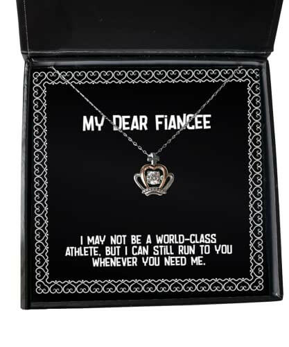 inspire fiancee gifts i may not be a world class athlete but i can still run to you fiancee crown pendant necklace from birthday crown pendant necklace gift birthday crown pendant necklace
