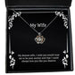 inspirational wife my dearest wife i wish you would trust me to be your anchor and that i holiday crown pendant necklace for wife