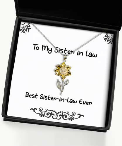 best sister in law ever sister in law sunflower pendant necklace brilliant sister in law gifts for little sister