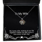 unique wife my lovely wife looking at our life together makes me feel more in useful crown pendant necklace for wife from husband