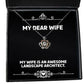 gag wife my wife is an awesome landscape architect nice crown pendant necklace for from husband