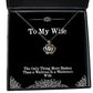 perfect wife the only thing more badass than a waitress is a waitresss wife holiday crown pendant necklace for wife