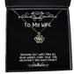 smoking hot wife may all your wishes come true this valentines wife crown pendant necklace cute wife gifts jewelry for wife