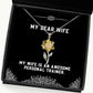 fun wife my wife is an awesome personal trainer unique holiday sunflower pendant necklace from