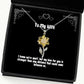 inspirational wife gifts i know were apart but my love for you is unique sunflower pendant necklace for wife from husband anniversary birthday christmas valentines day mothers day fathers