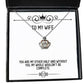 epic wife you are my other half and without you my whole wouldnt be complete holiday crown pendant necklace for wife