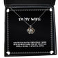 wife for wife whenever were together i wish our hearts were one so that we nice wife crown pendant necklace jewelry from husband
