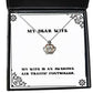 my wife is an awesome air traffic controller crown pendant necklace wife jewelry sarcastic for wife