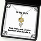 joke wife gifts keep calm and let the senator wife handle it special sunflower pendant necklace for wife from husband