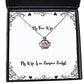 fun wife crown pendant necklace my wife is an awesome analyst useful for christmas
