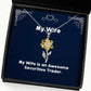brilliant wife sunflower pendant necklace my wife is an awesome securities trader inappropriate gifts husband love marriage anniversary husband and wife