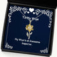 brilliant wife sunflower pendant necklace my wife is an awesome inspector fun for holiday