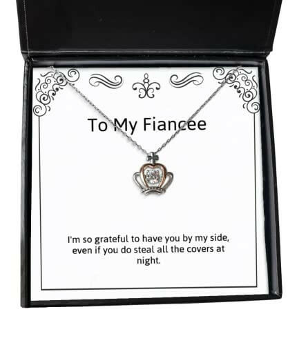 cool fiancee gifts im so grateful to have you by my side even if you do fancy holiday crown pendant necklace gifts for christmas new years hanukkah jewelry