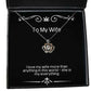 joke wife gifts i love my wife more than anything in this world she is my everything holiday crown pendant necklace for wife wedding gift newlywed gift first couples gift
