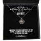 i wish that you could always feel my love for you its always there even wife crown pendant necklace reusable wife jewelry for wife