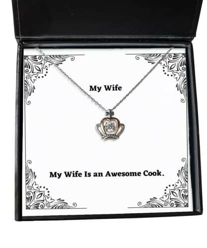 inappropriate wife gifts my wife is an awesome cook epic crown pendant necklace for from husband