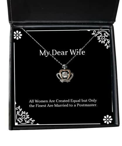 funny wife gifts all women are created equal but only the finest are motivational birthday crown pendant necklace from wife spouse girlfriend husband boyfriend significant other