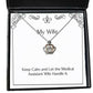 sarcastic wife gifts keep calm and let the medical assistant wife handle perfect holiday crown pendant necklace gifts for wife