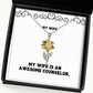 cheap wife my wife is an awesome counselor perfect sunflower pendant necklace for from husband