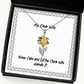 love wife keep calm and let the clerk wife handle it beautiful sunflower pendant necklace for wife from husband