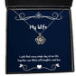 funny wife i wish that every single day of our life together was filled with laughter and christmas crown pendant necklace for wife