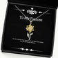 im not a psychic but i can see a future filled with sunflower pendant necklace fiancee jewelry for fiancee flower necklace sunflower jewelry gift for her statement necklace boho