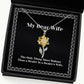 the only thing more badass than a dealer is a dealers sunflower pendant necklace wife present from husband reusable jewelry for wife