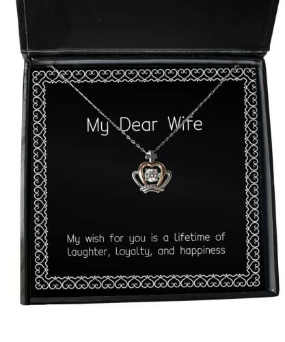 inappropriate wife gifts my wish for you is a lifetime of laughter loyalty and wife crown pendant necklace from husband funny crown pendant necklace gift funny crown pendant necklace funny