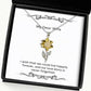 i wish that we could live happily forever and our love story is never sunflower pendant necklace wife jewelry unique for wife
