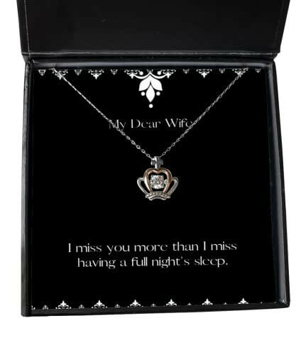 inappropriate wife gifts i miss you more than i miss having a full nights nice birthday crown pendant necklace from wife gift ideas for husband best gifts for husband unique gifts for husband