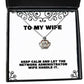 fun wife keep calm and let the network administrator wife handle it perfect crown pendant necklace for wife from husband