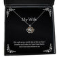 fun wife my wife is my world she is the air that i breathe and make my inspirational crown pendant necklace for wife from husband