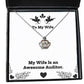 sarcastic wife crown pendant necklace my wife is an awesome auditor present for cheap from husband