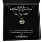 inspire wife the only thing more badass than a telemarketer is a telemarketers funny crown pendant necklace for wife from husband