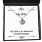 my wife is an awesome anesthesiologist wife crown pendant necklace new wife gifts jewelry for gifts for her gifts for him gifts for kids gifts for teens gifts for friends gifts for family