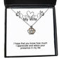inspirational wife i hope that you know how much i appreciate and adore your presence in my holiday crown pendant necklace for wife