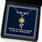 nice wife sunflower pendant necklace wishing you a day as special as you are darling wife present for wife cool from husband