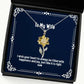 special wife i wish your heart to always be filled with happiness and joy gag valentines day sunflower pendant necklace from wife