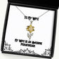 joke wife my wife is an awesome pediatrician holiday sunflower pendant necklace for wife