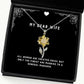 special wife all women are created equal but only the finest are married to a joke holiday sunflower pendant necklace from wife