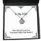 keep calm and let the law enforcement officer wife handle it crown pendant necklace wife jewelry fancy gifts for wife
