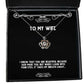 joke wife i know that you are beautiful because god made you but when i inspire crown pendant necklace for wife from husband