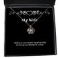inappropriate wife all women are created equal but only the finest are married to a chef holiday crown pendant necklace for wife