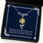 brilliant wife being married to you means being with the best partner on earth who wife sunflower pendant necklace from husband