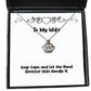 sarcastic wife keep calm and let the band director wife handle it holiday crown pendant necklace for wife